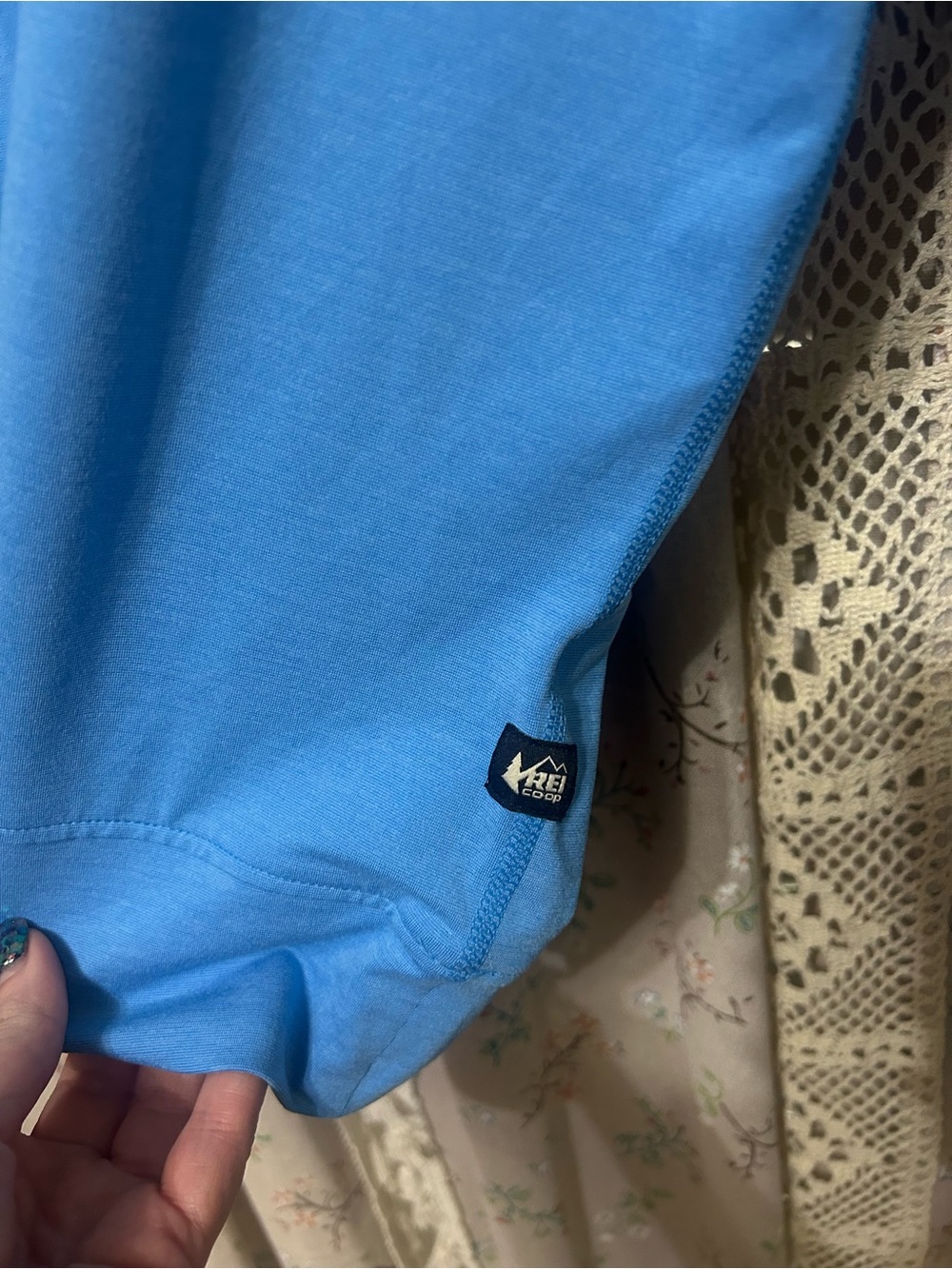 2/$28 REI Co-op Blue Quarter Zip Pullover Mock Neck XL - Picture 5 of 6